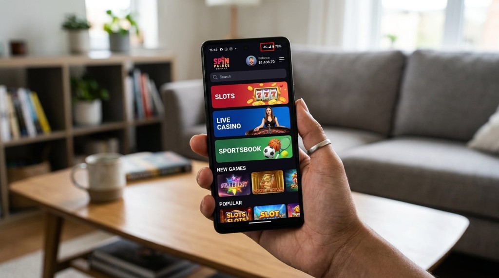 Android mostrando el lobby adaptable durante una sesión 4G